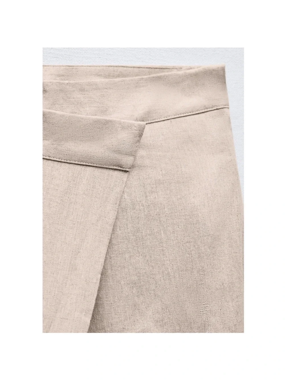 Zara LINEN BLEND PAREO PANTS